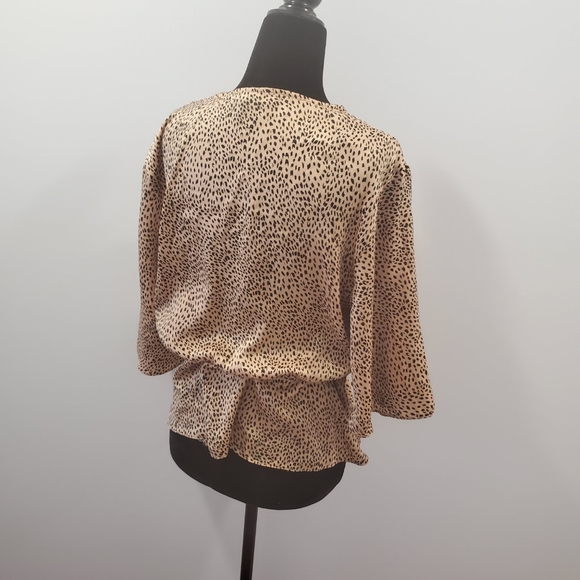 Printed Wrap Blouse - Picture 2 of 2